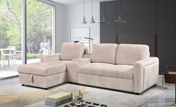 Colțar Extensibil Cremona KF7864-02, Bej Stânga