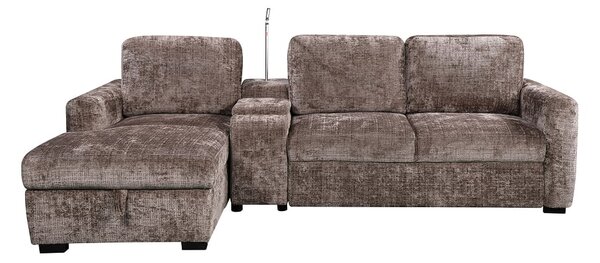 Colțar Extensibil Cremona KF7864-24, Maro Stânga