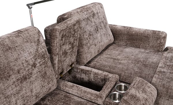Colțar Extensibil Cremona KF7864-24, Maro Dreapta