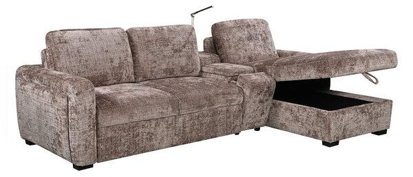 Colțar Extensibil Cremona KF7864-24, Maro Dreapta
