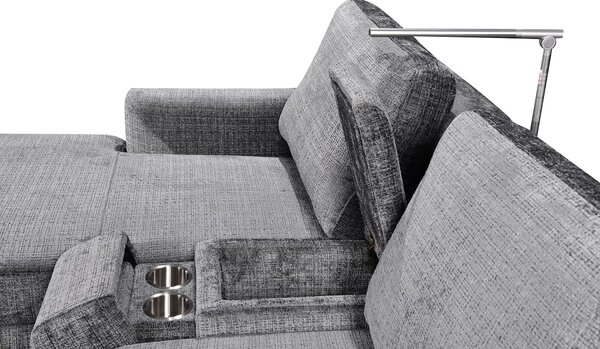 Colțar Extensibil Cremona KF7864-95, Gri Stânga