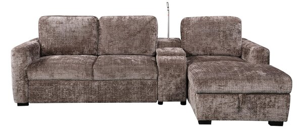 Colțar Extensibil Cremona KF7864-24, Maro Dreapta