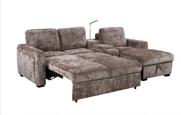 Colțar Extensibil Cremona KF7864-24, Maro Dreapta