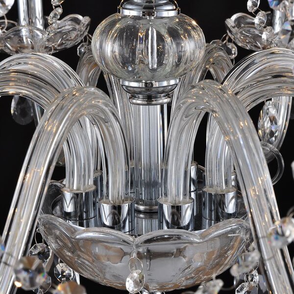 Candelabru cu lampă de cristal 392183