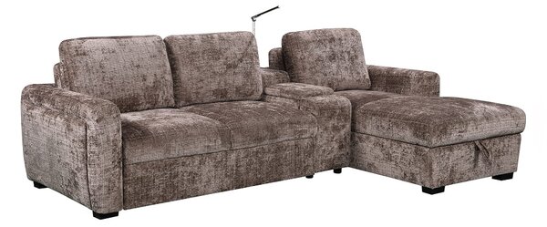 Colțar Extensibil Cremona KF7864-24, Maro Dreapta