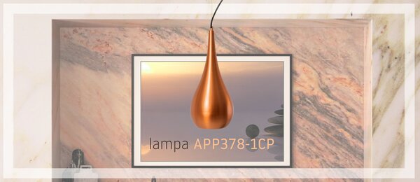 Lustra suspendată Metal Auriu APP378-1CP