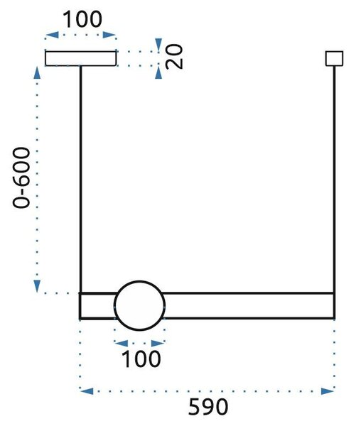 Lampă de tavan suspendată cu LED-uri auriu alb APP478-CP