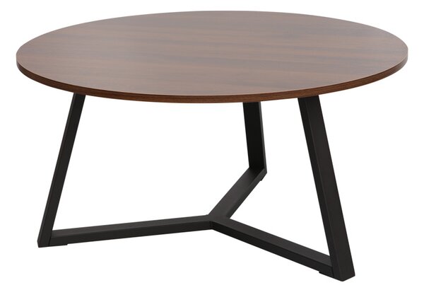 Masuta Cafea Brandy PAL,Nuc, Diametru 80 Cm