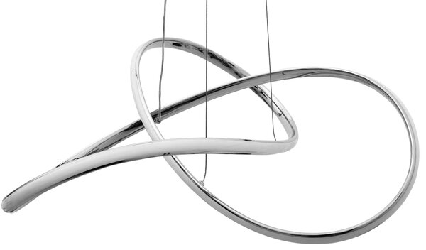 Lampă de tavan Inel suspendat LED moderna + telecomandă APP393-CP Chrome