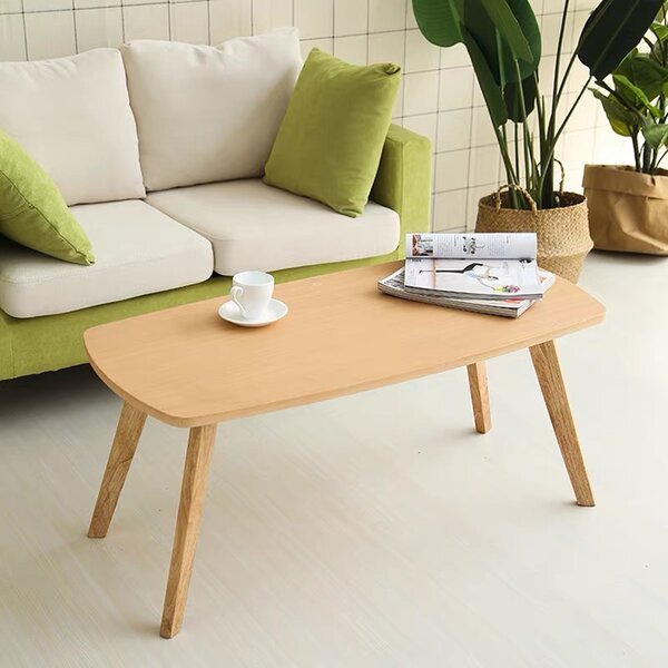 Masuta Cafea Kormas II MDF Finisaj Natur, Dim. 100x48x45 Cm