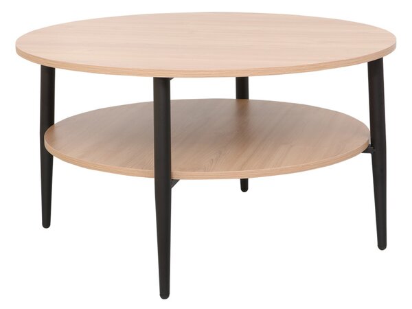 Masuta Cafea Konnys Rotunda Pal Finisaj Natur Diametru 80 Cm