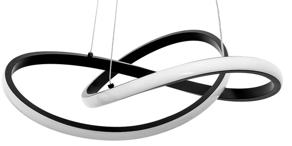 Lampă suspendată de tavan LED modern + telecomandă APP391-CP Negru