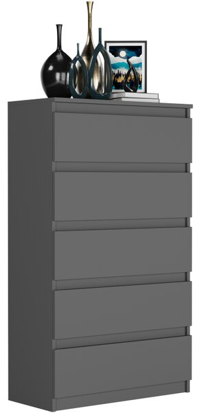 Comoda înaltă R-5 - diferite variante de culoare antracit mix artisan