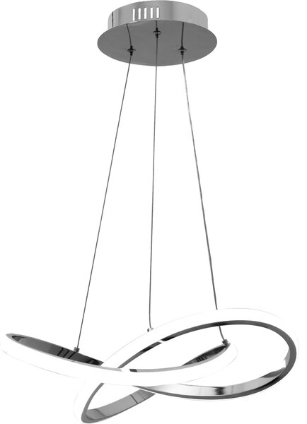Lampă de tavan Inel suspendat LED modern + telecomandă APP389-CP Chrome