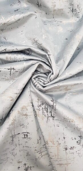 Draperie catifea gri cu insertii argintii 140 x 260 cm Velunia Home