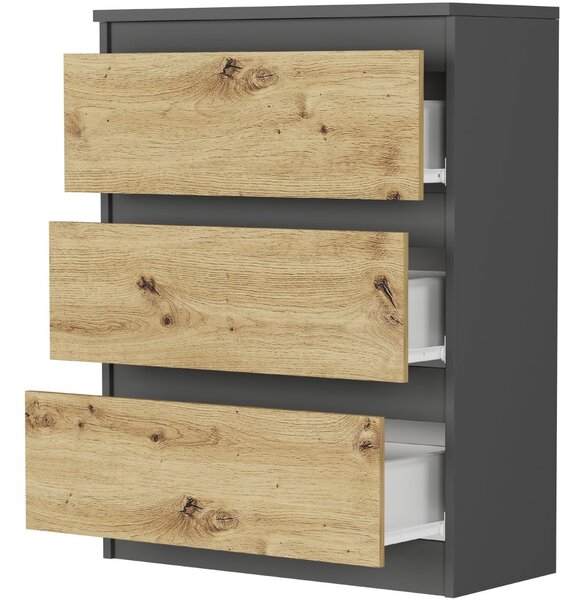 Comoda compactă R-3 - diverse variante de culori sonoma mix alb