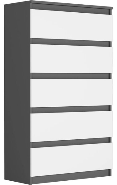 Comoda înaltă R-5 - diferite variante de culoare antracit mix artisan