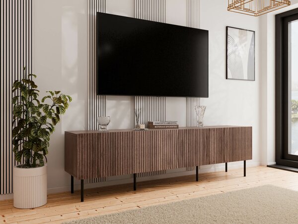 Comodă TV Fama INegru, Nuc, 20x6x4cm