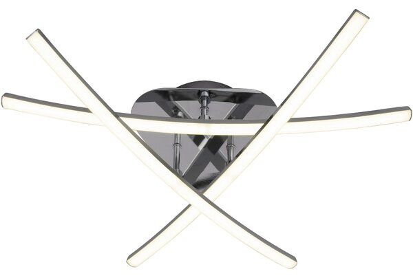 Toolight Toollight - Plafoniera LED moderna 59x59cm APP397-C, crom, OSW-06913