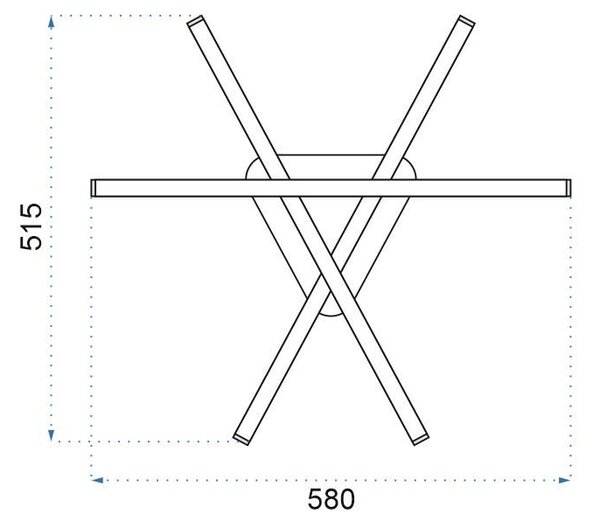 Toolight Toollight - Plafoniera LED moderna 59x59cm APP397-C, crom, OSW-06913