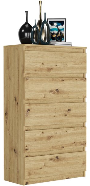 Comoda înaltă R-5 - diferite variante de culoare antracit mix artisan