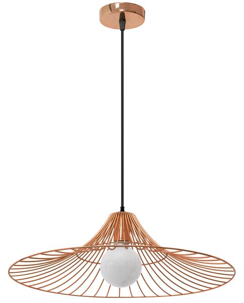 Lampa DE TAVAN SUSPENDABILA Plata rotunda Loft roz Aurie APP483-1CP
