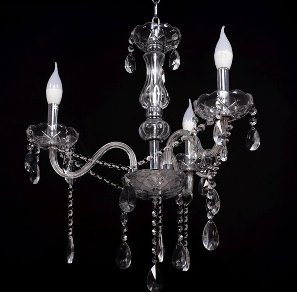 Candelabru cu lampă de cristal 300752