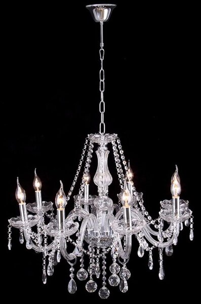 Candelabru cu lampă de cristal 300 750