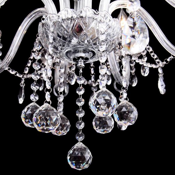 Candelabru cu lampă de cristal 300 750