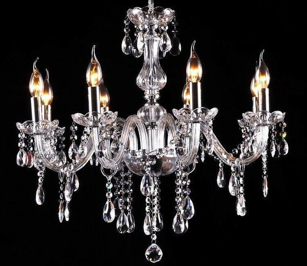Candelabru cu lampă de cristal 300 750