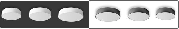 Lampa Plafoniera 30cm rotunda alba app641-3c