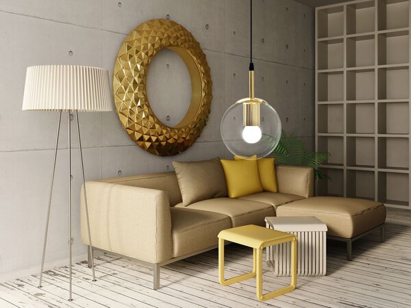 Lampa DE TAVAN SUSPENDABILA din sticla Sfera Auriu APP686-1CP