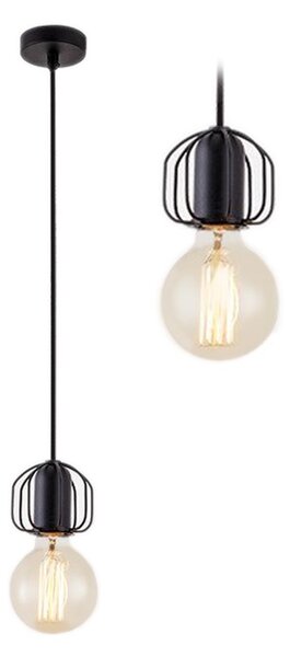 Lampa DE TAVAN SUSPENDABILA Loft Black APP591-1CP