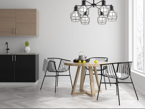 Lampă suspendată de tavan din metal Loft APP735-6C