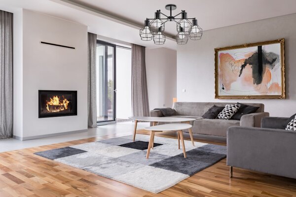Lampă suspendată de tavan din metal Loft APP735-6C