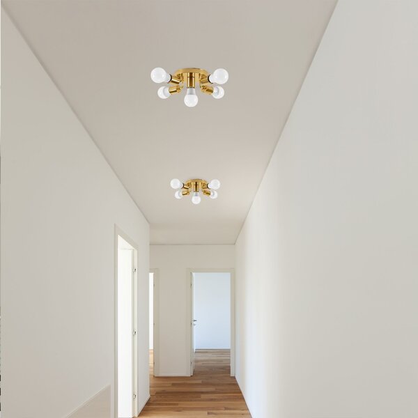 Lampă de tavan cu reflector metalic Auriu APP708-5c