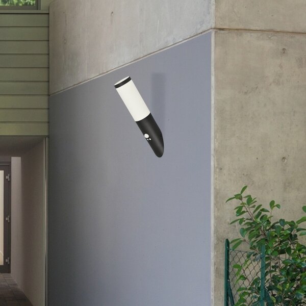Rabalux 8146 - Aplica exterior cu senzor BLACK TORCH 1xE27/25W/230V