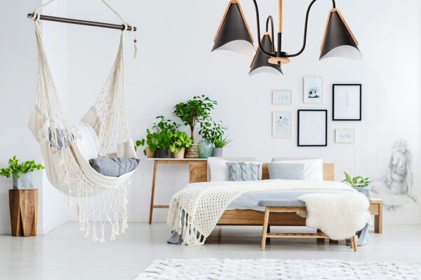 Lampa scandinavă cu trei brațe, neagră, APP605-3C
