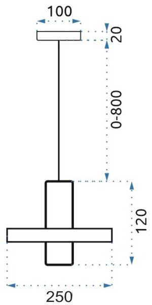 Lampă suspendată Metal Sticlă Aurie LED APP553-1CP