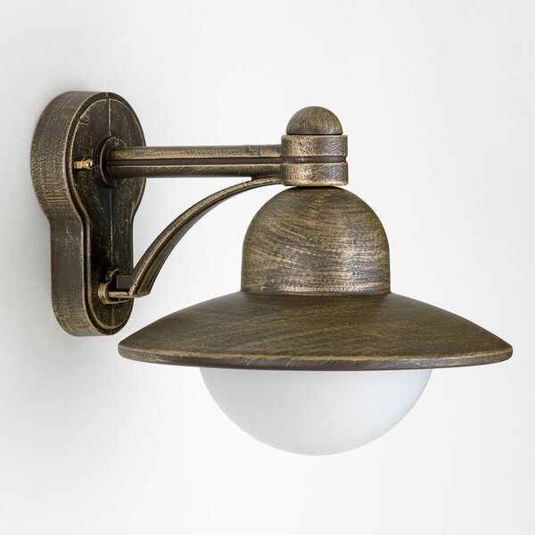 Albert Leuchten Aplică de exterior Carla în maro/alamă, Bronz / Alamă Veche, Metal, Casă de țară / Rustic