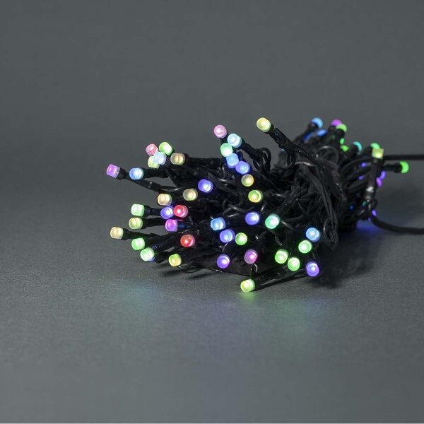 Nedis WIFILX01C42-LED Ghirlandă LED RGB pentru exterior, 42 x LED, 8 funcții, 8 m, IP65, Wi-Fi Tuya