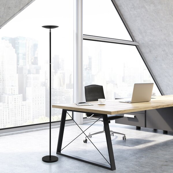 Maul Lampadar LED MAULsphere, negru, dimabil, înălțime 183 cm, reglabil, Negru, Studiu / Birou, Metal, Modern, Proiector vertical