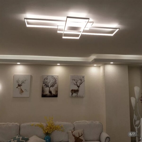 Plafoniera moderna LED + TELECOMANDA WHITE APP660
