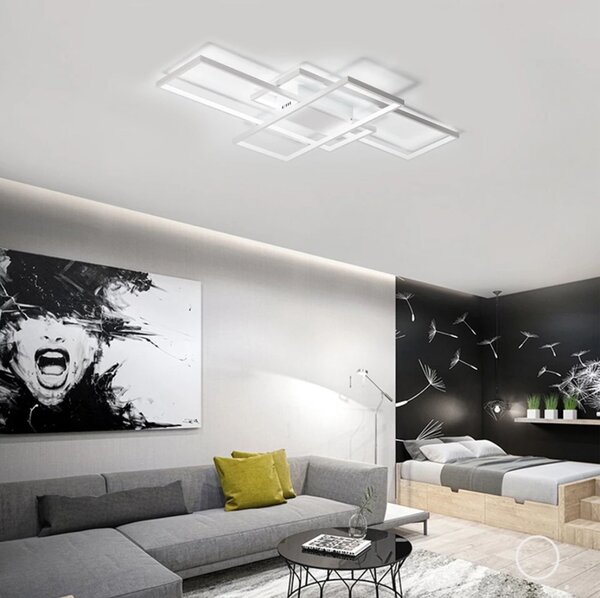 Plafoniera moderna LED + TELECOMANDA WHITE APP660