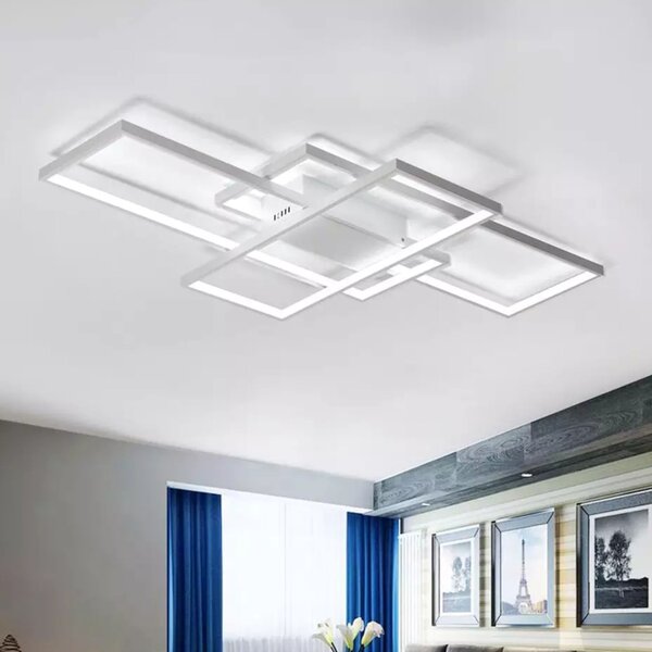 Plafoniera moderna LED + TELECOMANDA WHITE APP660