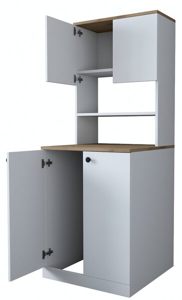 Dulap de baie Karoline 102 (Alb + Nuc). Promo -19%. 1073339