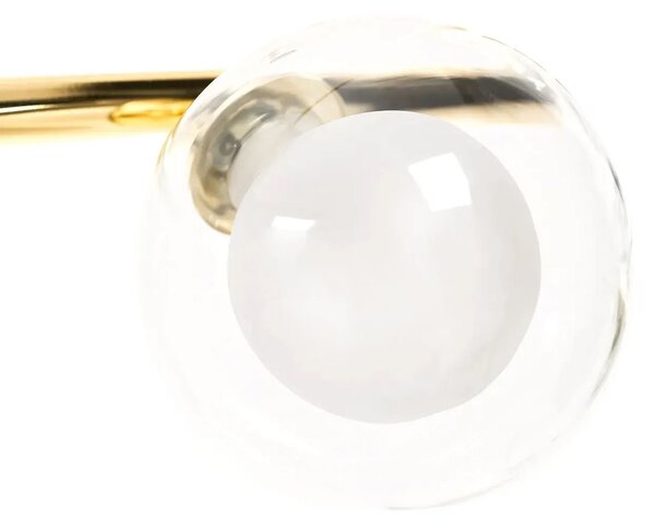 Lampă suspendată Bile de sticlă aurie 4 buc APP675-4CP