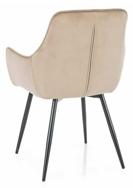 Scaun de bucătărie Maya Velvet, bej