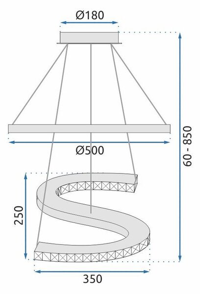 LAMPĂ DE CRISTAL APP773-2CP