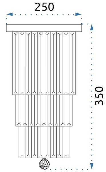 LAMPĂ DE CRISTAL APP787-3C